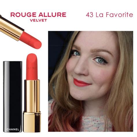 chanel rouge allure velvet 43 la favorite